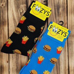 Men's Foozys Socks - Burgers & Fries